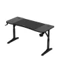 Mängulaud huzaro Hero 3.6 — ristkülikukujuline 1400×600 mm, kõrgus reguleeritav 560–790 mm, must, H-jalad, 15 mm plaat