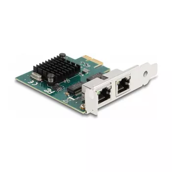 DeLOCK PCI Express x1 kaart 2 x RJ45 Gigabit LAN BCM Hall
