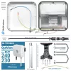 LTE + Wi-Fi antenn QuWireless QuMax A240M Teltonika RUT241/RUT240/200/230 jaoks