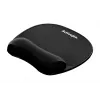 Geel-randmepadjaga hiirematt ActiveJet — must, 220×250 mm, geel ja silikoon, libisemiskindel alus