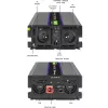 Pingemuundur QOLTEC Monolith 3000 MS Wave, 12 V → 230 V, 1500/3000 W, USB-ga