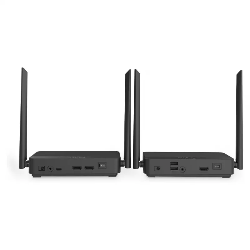 Juhtmevaba HDMI KVM pikenduskomplekt DIGITUS DS-55360 — saatja ja vastuvõtja, juhtmevaba, 100 m, 4K/60 Hz, HDMI, USB-A/USB-C