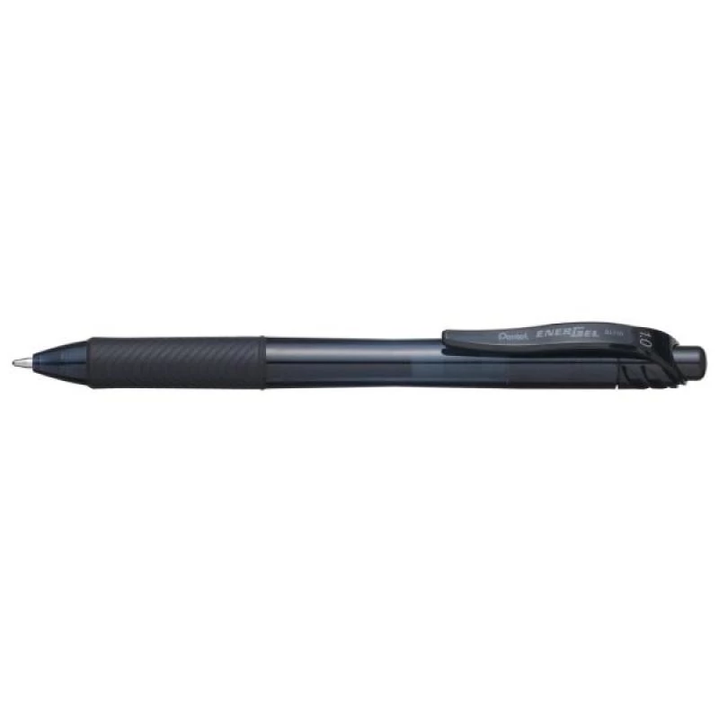 Klambriga sissetõmmatav pastapliiats Pentel Energel X 1.0 Must
