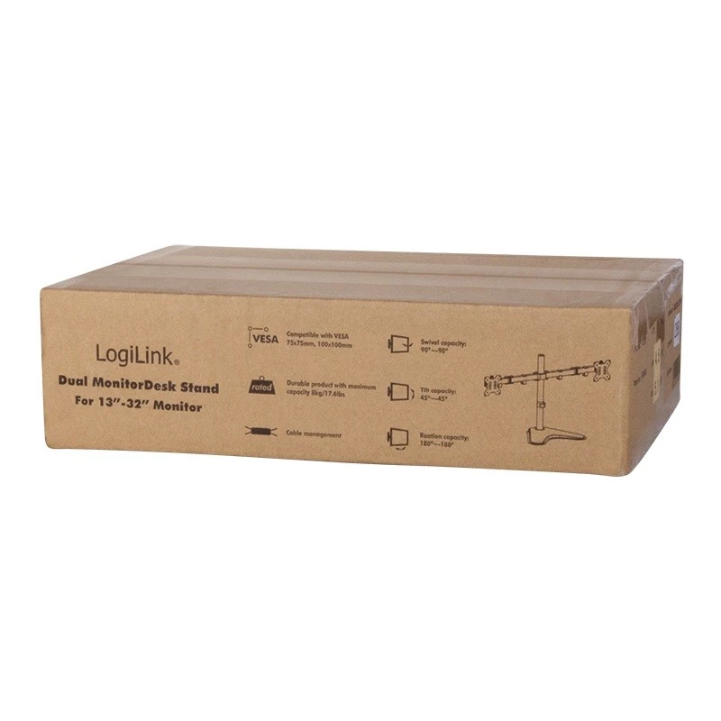 Monitorikinnitus LogiLink BP0045 81,3 cm (32 tolli) Laua Must Roostevaba teras