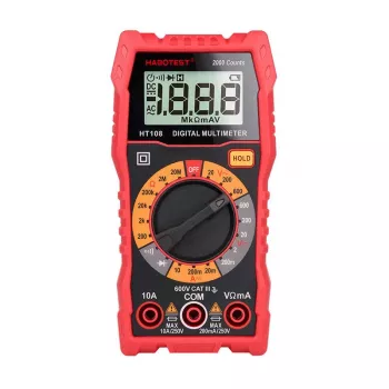 Multimeeter Habotest HT108L — DC kuni 600V, AC kuni 600V, 10A vahemik