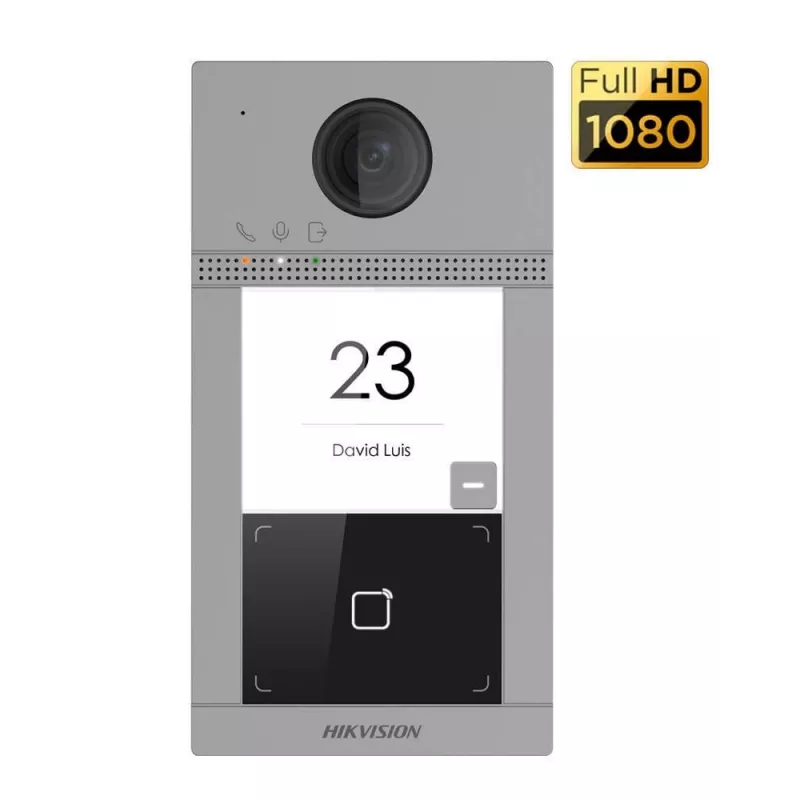 Hikvision DS-KIS604-S(C) videouksesüsteem 2 MP 17,8 cm (7 inch) Must, Hall, Hõbedane