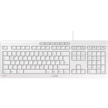 CHERRY STREAM klaviatuur Office USB QWERTZ Saksa Valge