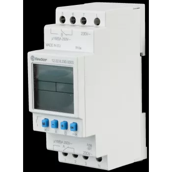 FINDER Taimerlüliti 16A 12.22.8.230.0000 Seeria 12 DIN-liistule 2W 230VAC 12.22.8.230.0000 (122282300000)