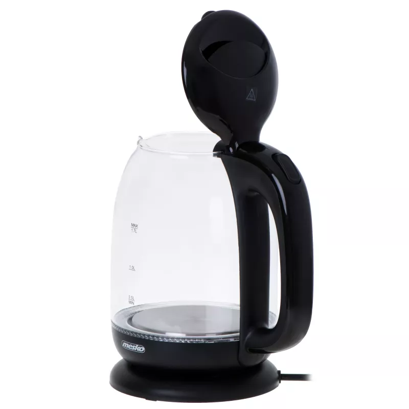 Mesko | Veekeetja | MS 1302b | Elektriline | 2200 W | 1,7 L | Klaas | 360° pöörlev alus | Must