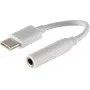 Audio kaabel S/CONN 14-05020 0.1m 3.5mm USB USB-C Valge