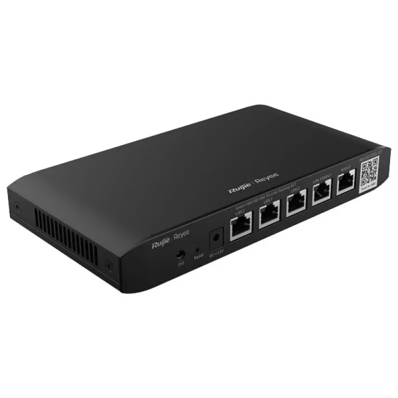 Juhtmevaba ruuter RUIJIE RG-EG105G-V3 kaheribaline Wi‑Fi 5, 2 tuuma, 128 MB muutmälu, 32 MB välkmälu, 4 LAN + 2 WAN gigabit-porti, must