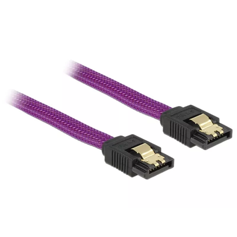 SATA-kaabel DeLOCK 83691 0,5 m SATA 7-kontaktiline lilla