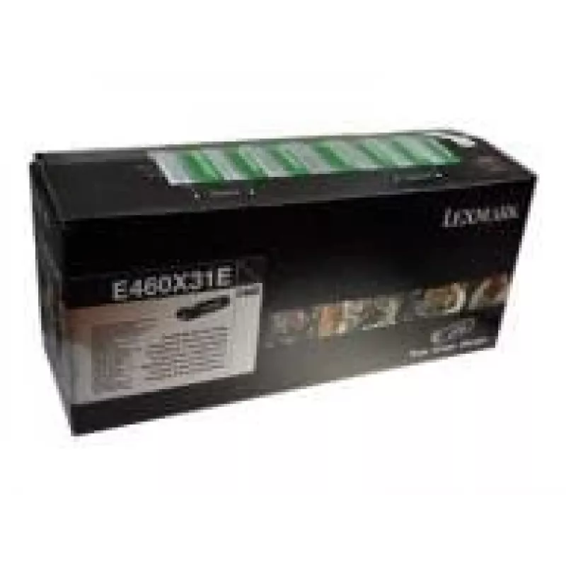 Toonerikassett Lexmark E460X31E 10000 lehekülge Must