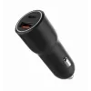 Auto mobiilseadme laadija Gembird TA-UC-AC2PDQC38-CAR-01, USB-C, 38 W, 12–24 V, must