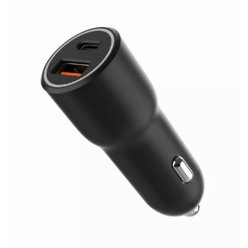 Auto mobiilseadme laadija Gembird TA-UC-AC2PDQC38-CAR-01, USB-C, 38 W, 12–24 V, must