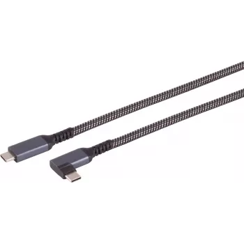 USB-C kuni USB-C kaabel ShiverPeaks 14-75017 — USB 3.2 Gen 2 (10 Gbit/s), 1 m, must/valge