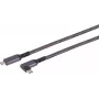 USB-C kuni USB-C kaabel ShiverPeaks 14-75017 — USB 3.2 Gen 2 (10 Gbit/s), 1 m, must/valge