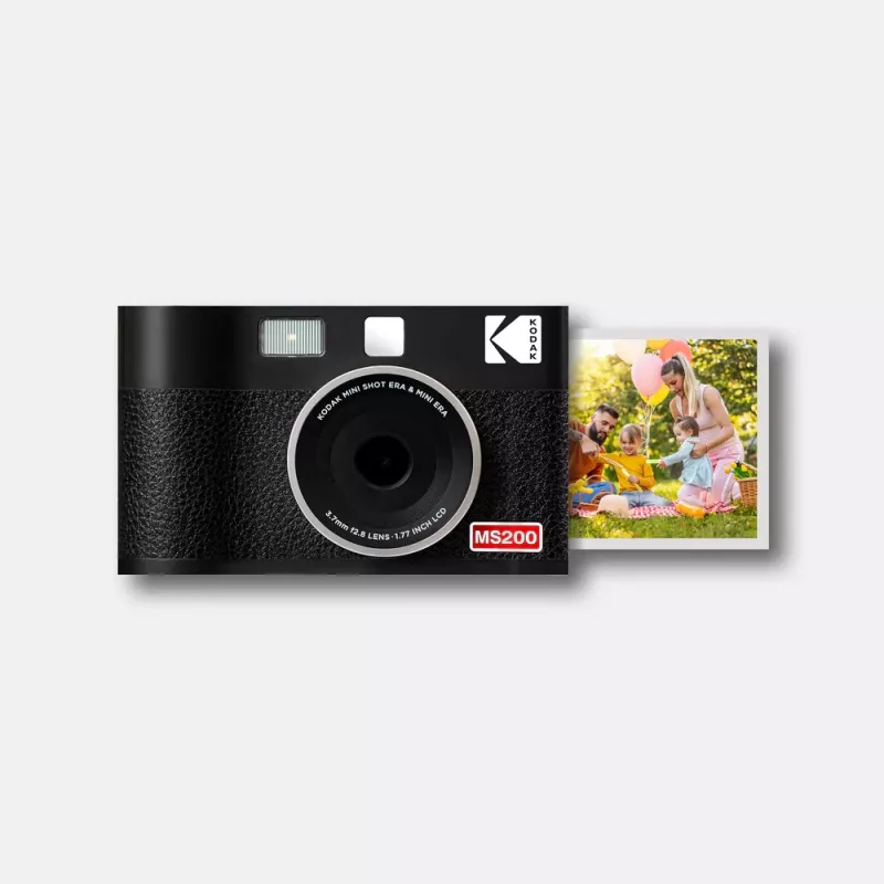Kodak Mini Shot 2 Era kiirkaamera — kaasaskantav hetkfotokaamera sisseehitatud printeriga, must