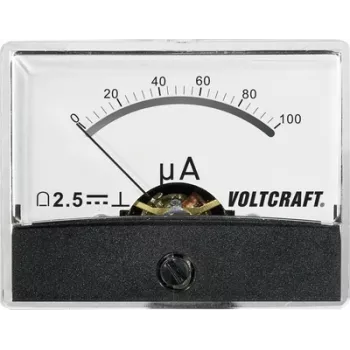 Voltcraft AM-60X46/100µA/DC paigaldusmõõteriist AM-60X46/100µA/DC 100 µA pöördpoolmõõtur (AM-60X46/100µA/DC)