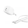 Belkin BoostCharge Pro - Toiteplokk - GaN - 50 W - Kiirlaadimine - 2 väljundporti (2 x USB-C)