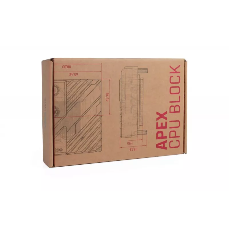 Coldplate Alphacool 13851 Acrylic Transparent 88x88x32,3mm