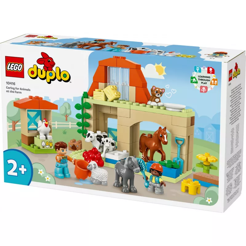Ehitusmänguasi LEGO DUPLO Farm Animal Care komplekt 10416 — 74 tükki, 2 minifiguuri, vanus 2+