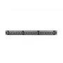 Patch-paneel 1U LANBERG PPS5-1024-B — 24-port RJ-45 Cat5, metallist, must, riiulile paigaldatav