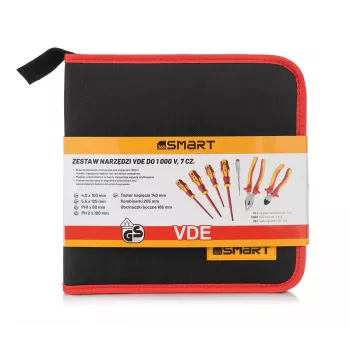 VDE tööriistakomplekt Smart365 SM-51-12007 — Isoleeritud käsitööriistad, 7 tk, kandekotiga
