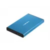 Väline HDD/SSD korpus NATEC Rhino GO 2.5 tolli — USB 3.0, SATA III, kuni 4 TB, 9.5 mm, alumiinium, sinine