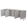 Kummut Cama Meble LUCCA 4D — 200 x 40 x 80 cm, kašmiirvärv, puitlaastplaat