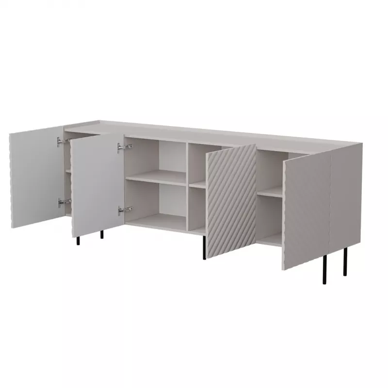 Kummut Cama Meble LUCCA 4D — 200 x 40 x 80 cm, kašmiirvärv, puitlaastplaat