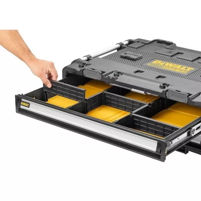 Tööriistakast DeWalt DWST08520-1 metall-plastik, must ja kollane