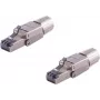 RJ45-pistik ShiverPeaks BS08-45006-2, tööriistavaba Quick STP, varjestatud Ethernet-pistik