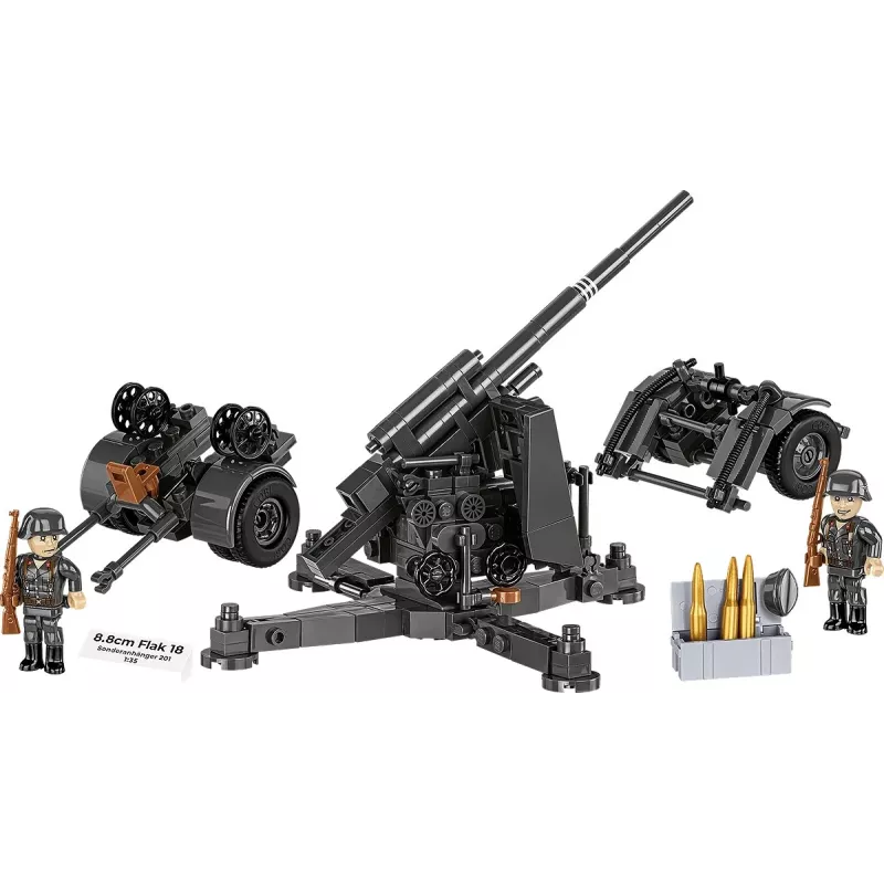 Ehituskomplekt Cobi ehituskivid 8,8 cm Flak koos haagisega — 360 osa