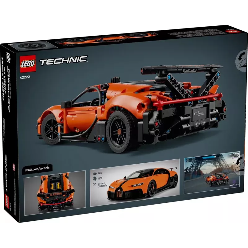LEGO TECHNIC 42222 Bugatti Chiron Pur Sport hüperauto