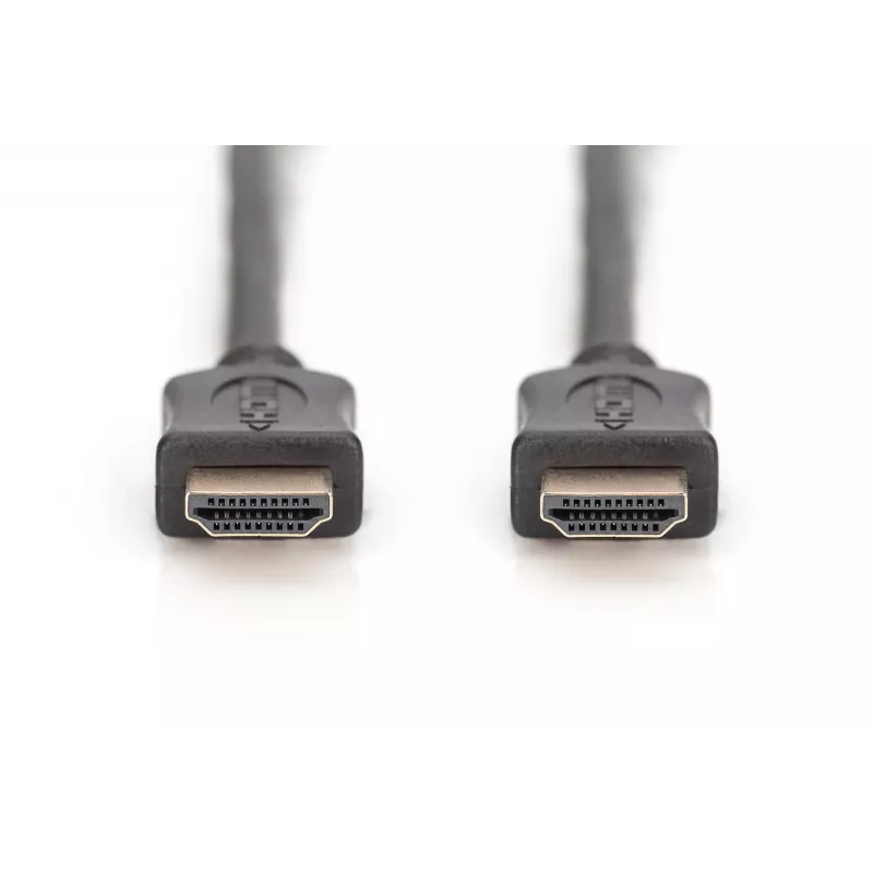 Assmann HDMI High Speed ühenduskaabel. tüüp A M/M. 10,0 m. Ethernetiga. endine HDMI 1.4. UL. must. kuldne (AK-330107-100-S)