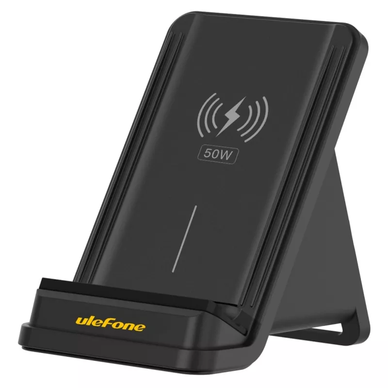 UleFone siselaadur nutitelefonidele WCS01 – 50 W USB USB-C, juhtmevaba kiirlaadimine, must