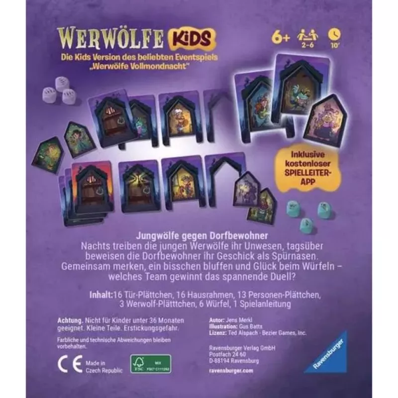 Ravensburger Werewolves - Night of the Young Wolves kaardimäng