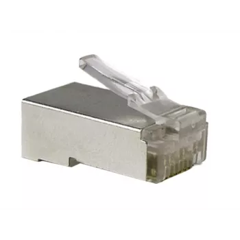 RJ45 juhtmepistik A-LAN WT003, alumiiniumivärvi, 2 g, võrgukaablite terminaalidele