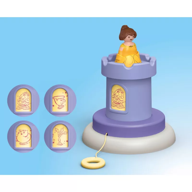 PLAYMOBIL JUNIOR & Disney: Belle'i mängutorn heliga | Mängukomplekt väikelastele vanuses 1-3