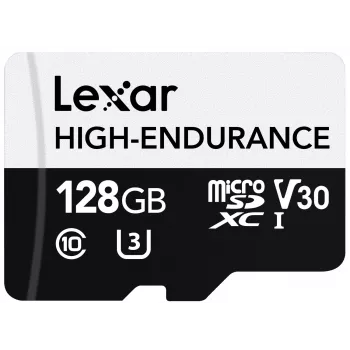 microSD High Endurance kaart 128GB C10 A1 U1 V30 100/45MB/s