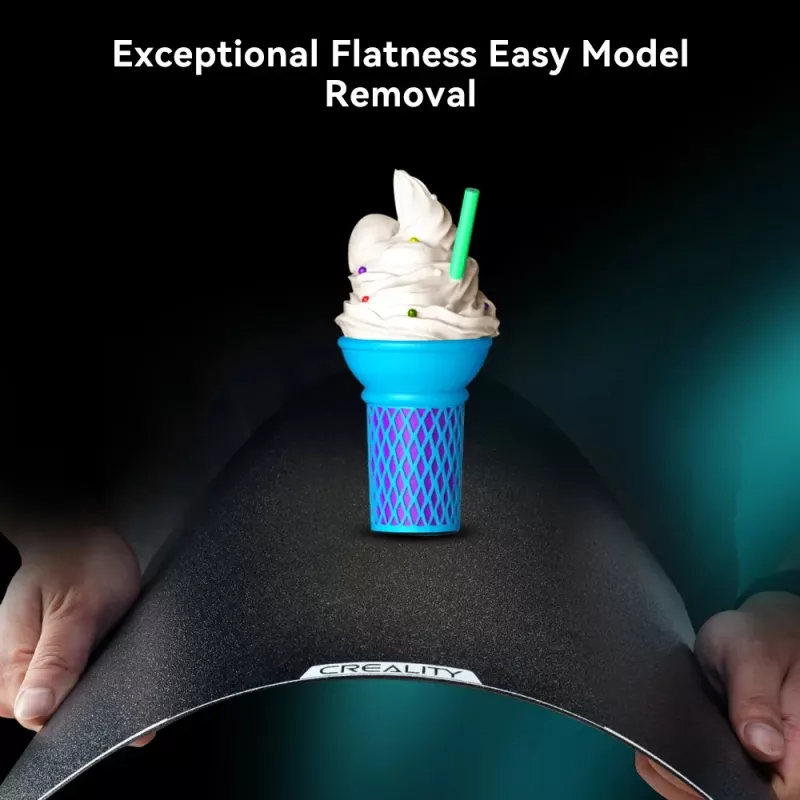 Ehitusplaat Creality K2 Plus PEI Frosteeritud 400×400 mm — vahetatav trükiplaad