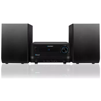 Kodu audio mikrosüsteem BLAUPUNKT MS14BT — CD/MP3-mängija, Bluetooth, USB, FM RDS, 15 W RMS, must