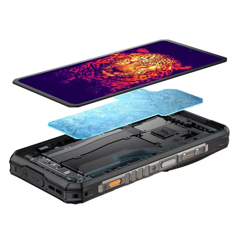 Vastupidav nutitelefon UleFone Armor 28 Ultra Thermal 5G — 16 GB muutmälu, 1 TB salvestusruumi, must