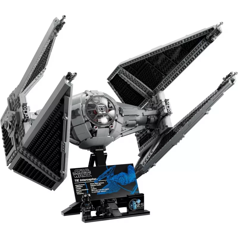 LEGO Star Wars Tie Interceptor mudel 75382 — üksikasjalik tähtvõitleja ehitus, 1931 tükki, 18+