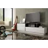 Cama TV-kapp SIGMA 3 180 valge/valge läikiv + must