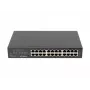 Haldamata kommutaator LANBERG RSGE-24 — 24× Gigabit Ethernet 1U, riiulisse paigaldatav, must