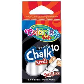 Colorino Kids Tolmuvaba kriit valge 10 tk