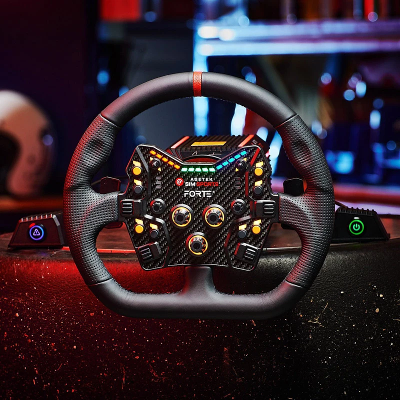 Asetek SimSports GT Rim - Closed D, nahk - must