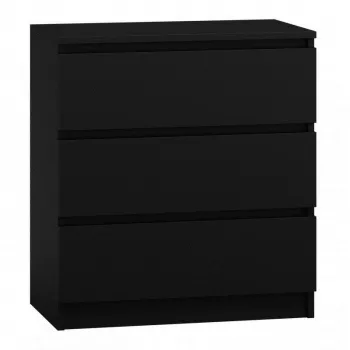 top e shop M3 CZERŃ — 3 sahtlit, puitlaastplaat, 700×400×770 mm, must